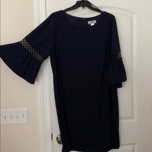 Navy 3/4 Sleeve Dress